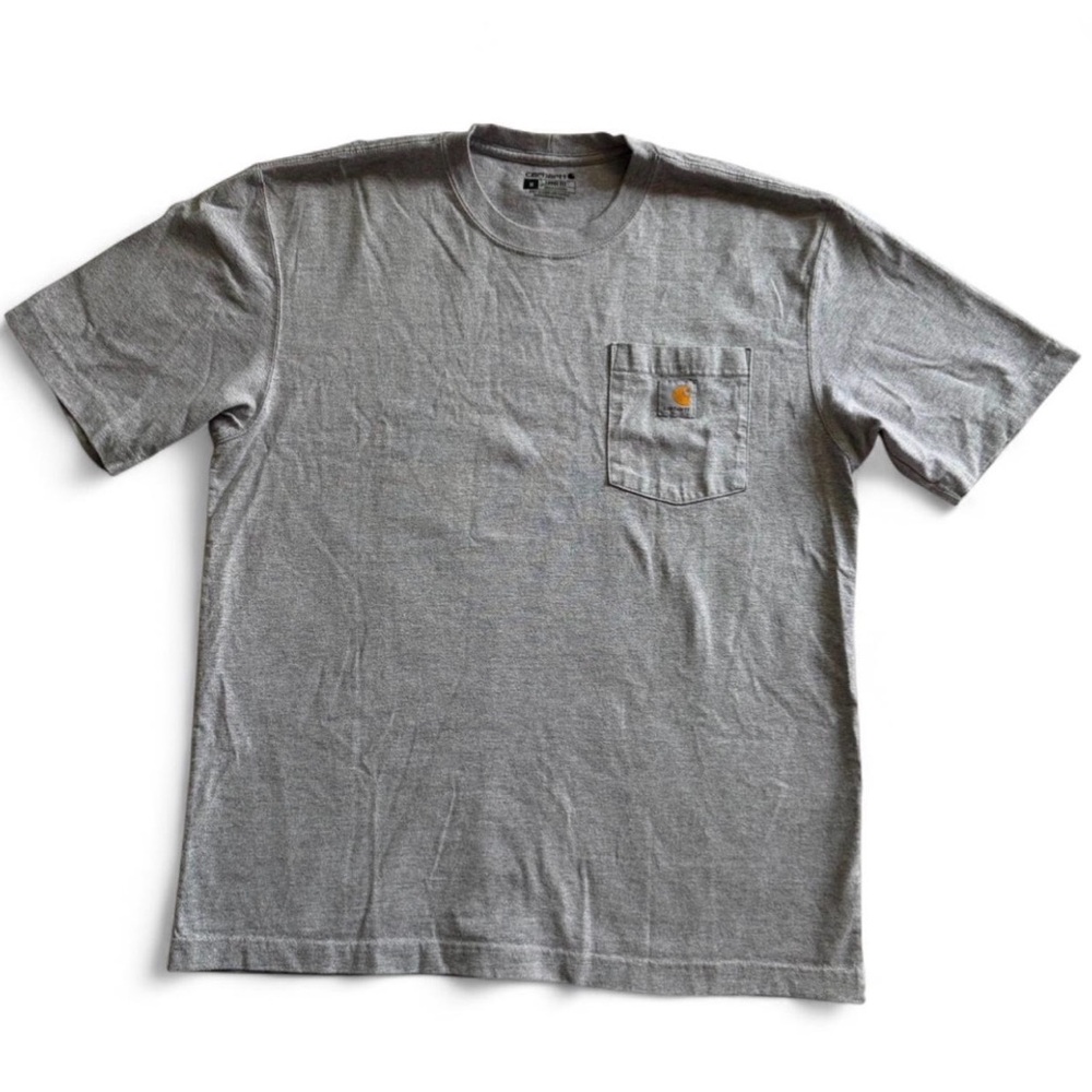 Carhartt K87 Loose Fit Heavyweight Pocket Tee Heather Grey Medium